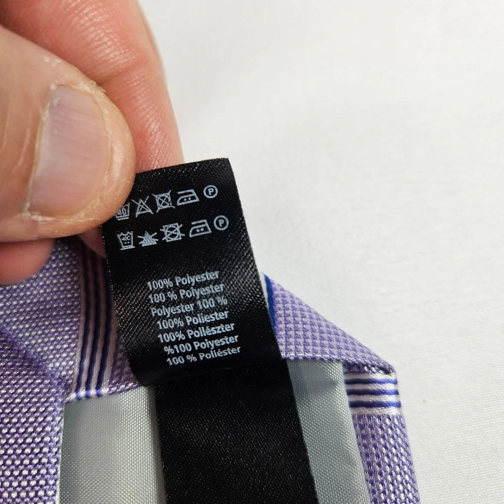 F&F Men Tie Purple Stripes 2.75
